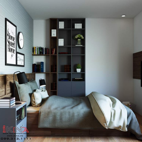  Thiết Kế Căn Hộ Chung Cư 45m2 - CT1B Nghĩa Đô Hoàng Quốc Việt 