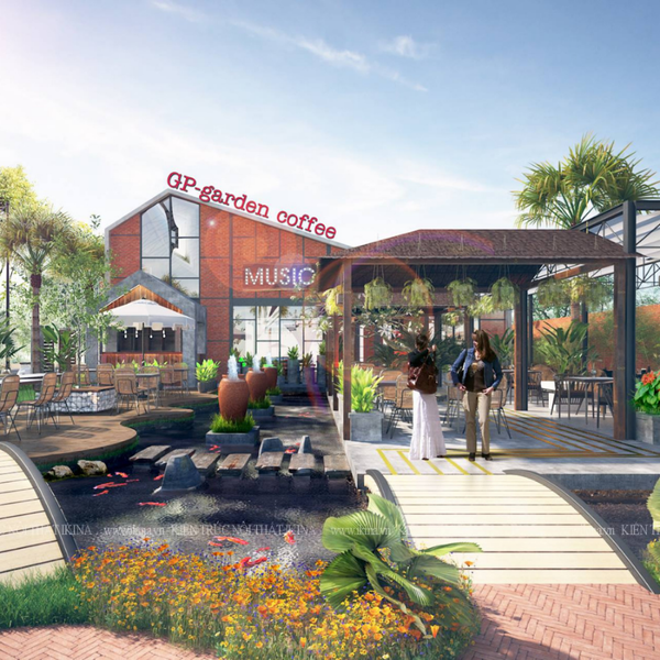  Thiết Kế Quán Cafe GP Music 500m2 - Cẩm Phả Quảng Ninh 