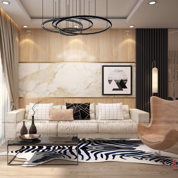  Thiết Kế Căn Hộ Chung Cư 91,6m2 - The Goldview Tp HCM 