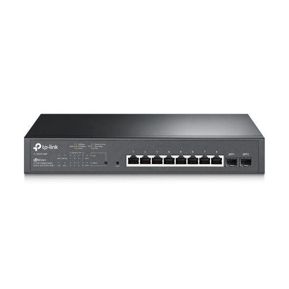 JetStream 10-Port Gigabit Smart Switch with 8-Port PoE+