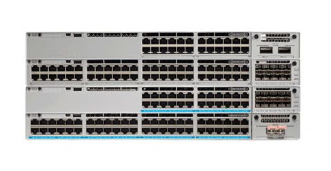 Switch Cisco C9300-24H-A:  Catalyst 9300 24-port 1G copper with modular uplinks, UPOE+, Network Advantage