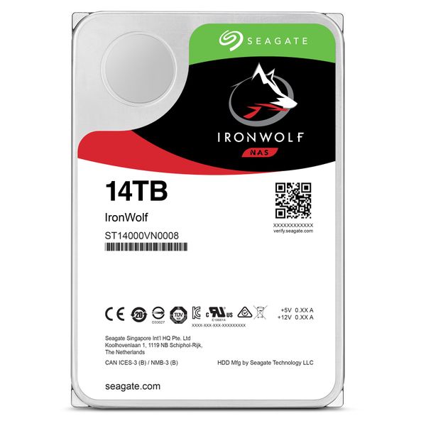 Ổ cứng cho nas Seagate Ironwolf 14TB ST14000VN0008