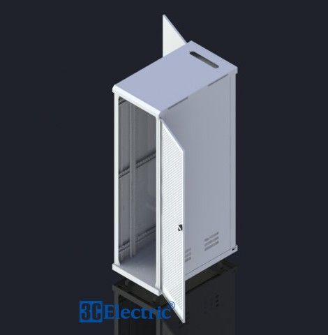 TỦ RACK 45U19W800D1000 MÀU TRẮNG – CÁNH CỬA LƯỚI