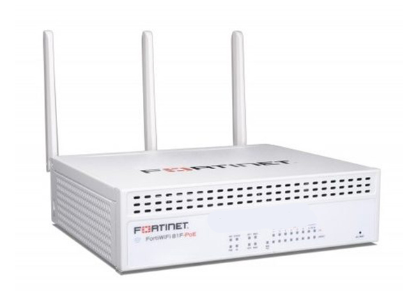 FortiWiFi FWF-81F-2R-POE-[RC] 8x RJ45, 2x RJ45/SFP,Wifi 128GB SSD