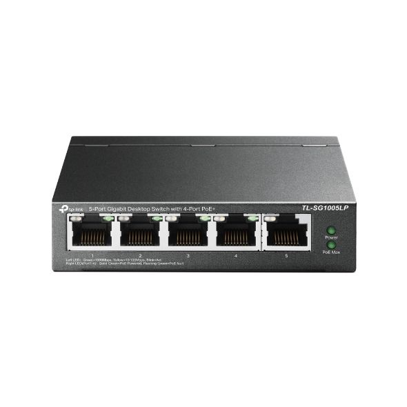 Switch Để Bàn 5 Cổng Gigabit với 4 Cổng PoE+