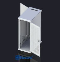 TỦ RACK 36U-D1000 – CÁNH CỬA LƯỚI – MÀU TRẮNG