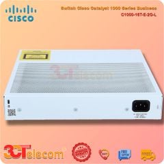 Switch Cisco C1000-16T-E-2G-L: 16x 10/100/1000 Ethernet ports, 2x 1G SFP uplinks with external PS