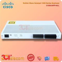 Switch Cisco C1000-24FP-4G-L: 24 x 10/100/1000 Ethernet PoE+ ports and 370W PoE budget, 4x 1G SFP uplinks