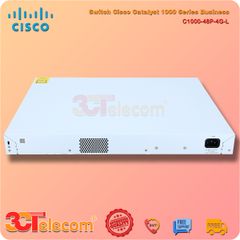 Switch Cisco C1000-48P-4G-L: 48x 10/100/1000 Ethernet PoE+ and 370W PoE budget ports, 4x 1G SFP uplinks