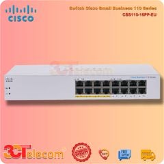 Switch cisco CBS110-16PP-EU:  16 Port 10/100/1000 Mbps 8 ports support PoE