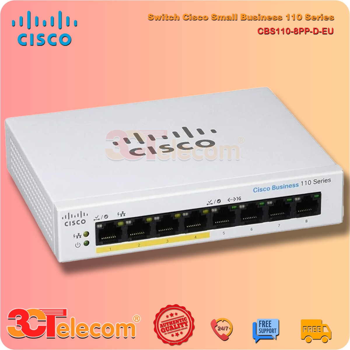 Cbs Pp D Eu Switch Cisco Port Mbps Ports Poe