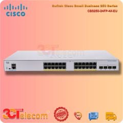 Switch Cisco CBS250-24FP-4X-EU: 24-Port 10/100/1000 Mbps PoE+ 370W, 4 Port 10 Gigabit SFP+