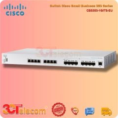 Switch Cisco CBS350-16XTS-EU: 8 x 10 Gigabit copper ports, 8 x 10 Gigabit SFP+ (dedicated), 1 x GE management port