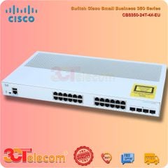 Switch Cisco CBS350-24T-4X-EU: 24 Port 10/100/1000 ports, 4 Port 10 Gigabit SFP+