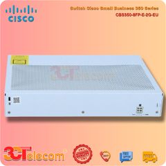 Switch Cisco CBS350-8FP-E-2G-EU:  8-10/100/1000 PoE+ ports with 120W power budget,  2 Gigabit copper/SFP combo ports, Rack-mountable