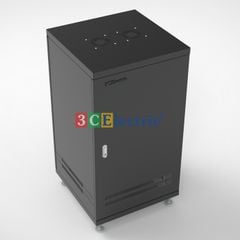 TỦ RACK 22U D600 MÀU ĐEN CỬA LƯỚI