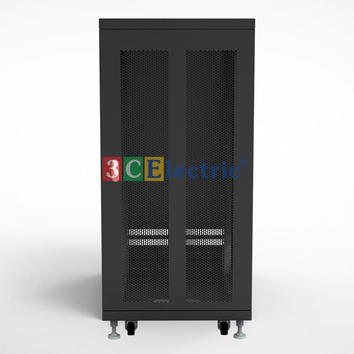 TỦ RACK 24U D800 CỬA TRƯỚC LƯỚI, CỬA SAU Ô THOÁNG