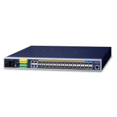 GS-6320-24UP2T2XV: switch L3 24x1G RJ45 PoE, 2x10G RJ45, 2x10G SFP+ (LCD Touch Screen Redundant Power)