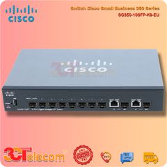 Switch Cisco SG350-10SFP-K9-EU: 8 SFP Gigabit slots,  2 Gigabit copper/SFP combo