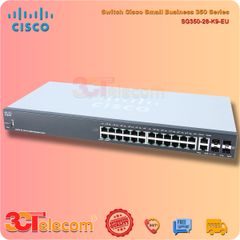 Switch Cisco SG350-28-K9-EU :  24 10/100/1000 ports,  2 Gigabit copper/SFP combo + 2 SFP ports