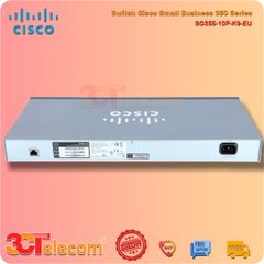 Switch Cisco SG355-10P-K9-EU: 8P-10/100/1000 PoE+ ports, 2 Gigabit copper/SFP combo,  62W PoE power budget