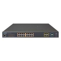 Switch Planet GS-5220-16UP4S2X: 16x1G RJ45 PoE, 4x1G SFP, 2x10G SFP+ (layer 3)