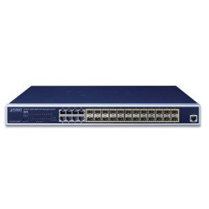 GS-5220-24P4X: switch planet L2+ 24-Port 10/100/1000T 802.3at PoE + 4-Port 10G SFP+ Managed Switch / 400W