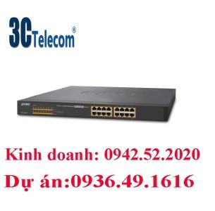 Switch Planet PoE GSW-1600HP 16-Port 10/100/1000 Unmanaged Gigabit at POE