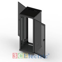 TỦ RACK 36U D600 – CÁNH CỬA LƯỚI – MÀU ĐEN