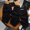 Quần jean nam Heboz đen form skinny 077 - 00002388