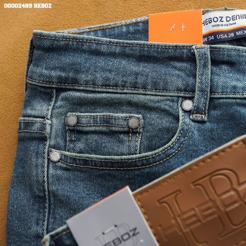 Quần jean nam Heboz basic dáng slim D102 - 00002489