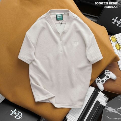 Áo thun nam Heboz cổ kiểu zip 2M - 00002521