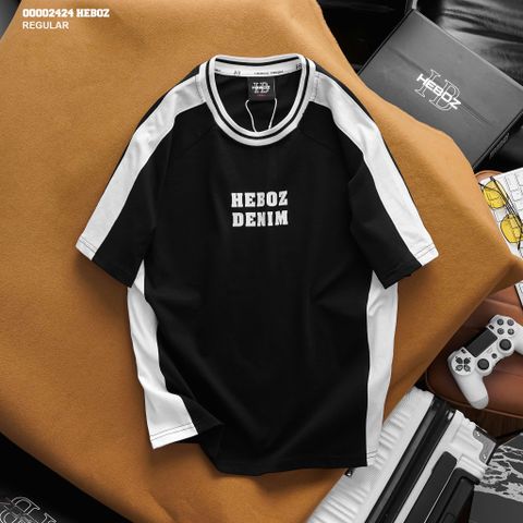 Áo thun nam Heboz sọc màu 3M - 00002424