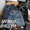 Quần short jean nam Heboz dáng relaxed fit S096 - 00002481