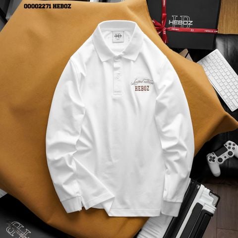 Áo polo nam Heboz dài tay thêu ltd 2M - 00002271