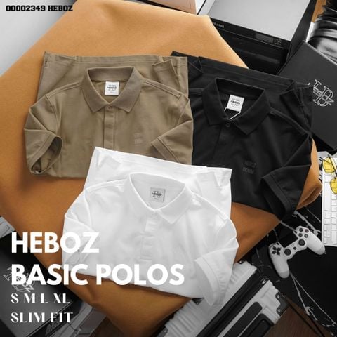 Áo polo nam Heboz basic dấu cúc 3M - 00002349