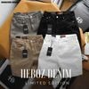 Quần short nam Heboz kaki jean 4M - 00002355