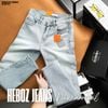 Quần jean nam Heboz dáng slim trơn D041 - 00002744