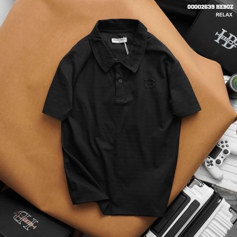 Áo thun nam Heboz polo bộ dập nổi 2M - 00002639