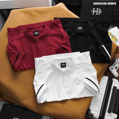 Áo polo nam Heboz viền tay 3M - 00002436