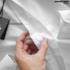 Áo sơ mi nam Heboz trắng giấu cúc cotton nến - 00002291