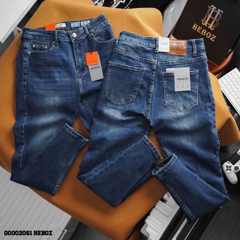 Quần jean nam Heboz basic dáng slim 07 - 00002061