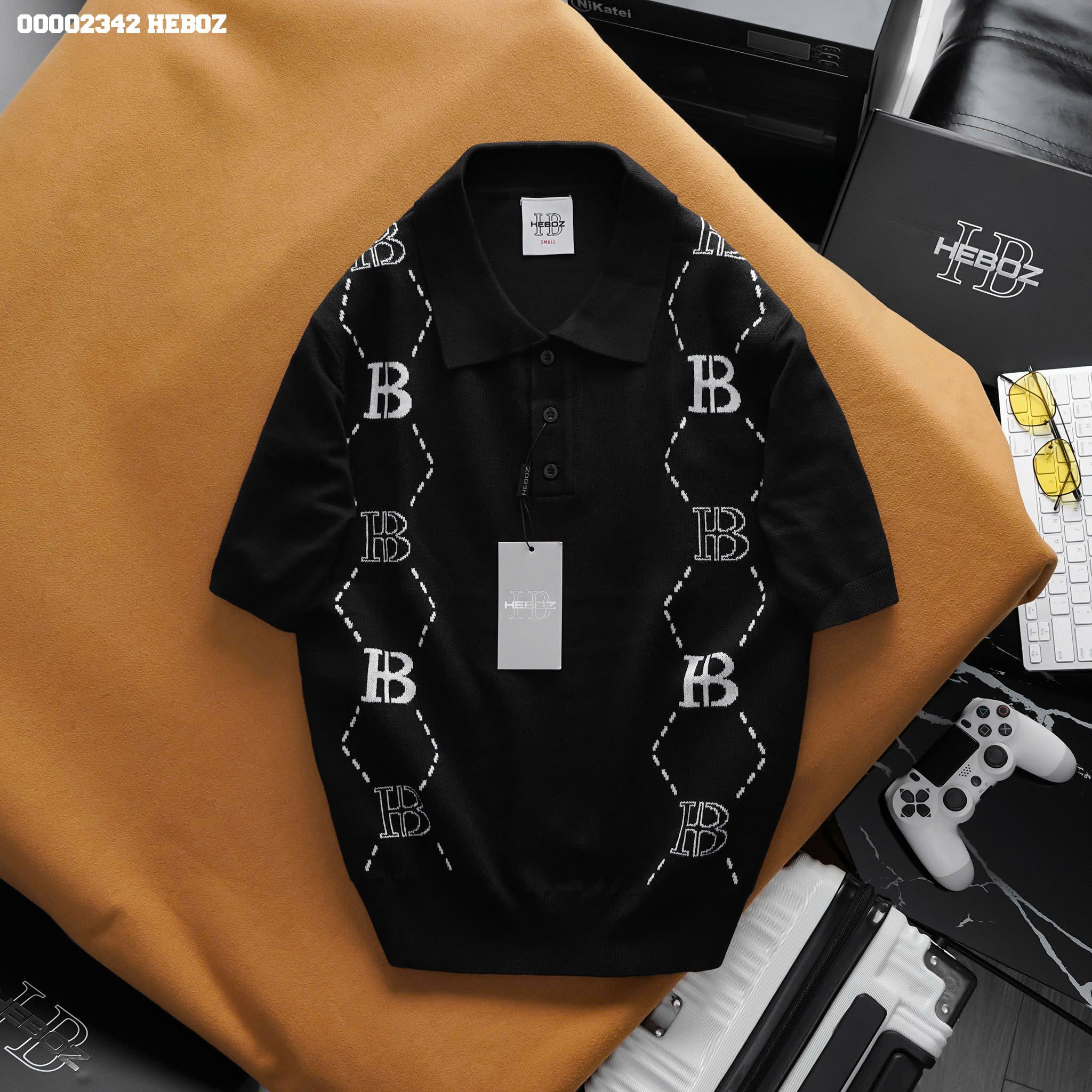 Áo polo nam Heboz dệt kim mono 3M - 00002342