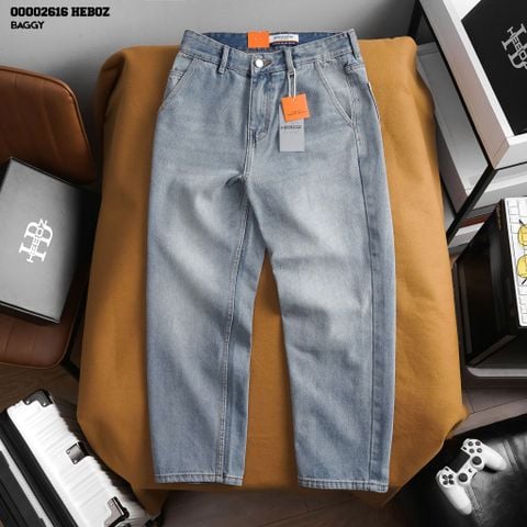 Quần jean nam Heboz dáng baggy D009 - 00002616