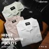Áo sơ mi nam Heboz pijama pocket 3M - 00002207