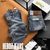 Quần jean nam Heboz dáng slim trơn D044 - 00002748