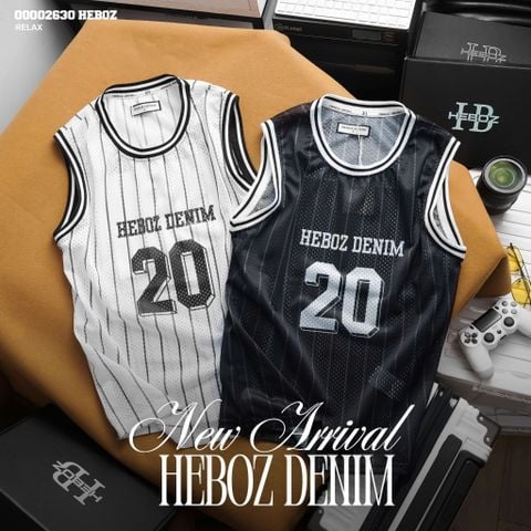 Áo thun nam Heboz tanktop vải lưới 20 2M - 00002630