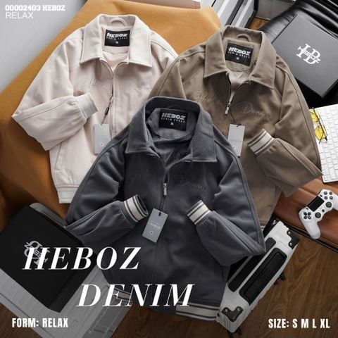 Áo khoác nam Heboz dạ signature 3M - 00002403