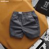 Quần short nam Heboz kaki cạp thun thêu 4M - 00002197