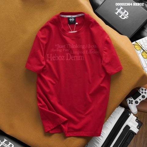 Áo thun nam Heboz print text 4M - 00002364